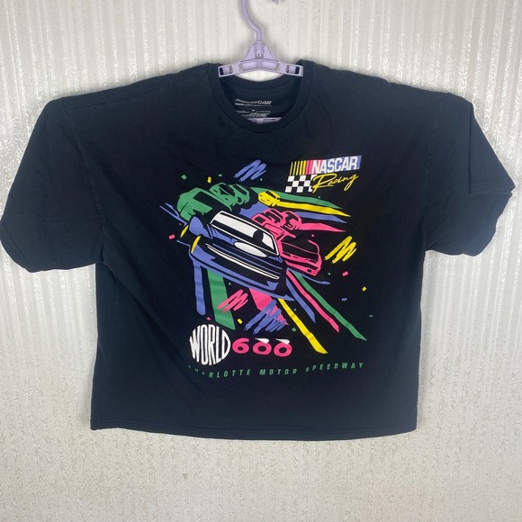 Nascar Other - Nascar Men's T‎ Shirt Black Charlotte Motor Speedway World 600 Classic Size M